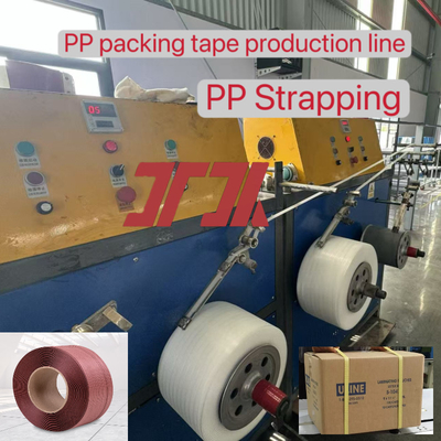 Pabrik Disesuaikan 5-19mm PP Plastik Kecepatan Tinggi Strapping Produksi Line PP Strapping Peralatan Dengan Mesin Bungkus Otomatis