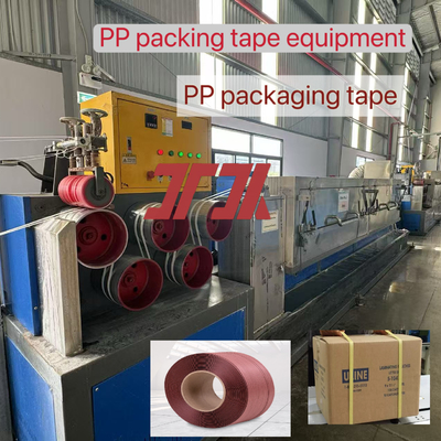 High Speed 5-19mm Single Screw PP Strapping Tape Line PP Strapping Tape Produksi Peralatan Dengan 200-300m/min