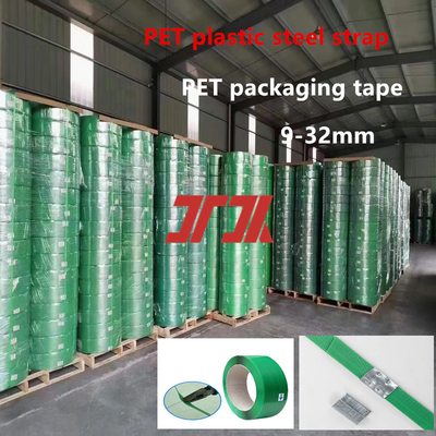 Penjualan Panas Pabrik 9-25mm PET Plastic Steel Strapping PET Pallet Strapping PET Steel Strapping untuk Mesin Strapping Pneumatik Pengikat Otomatis