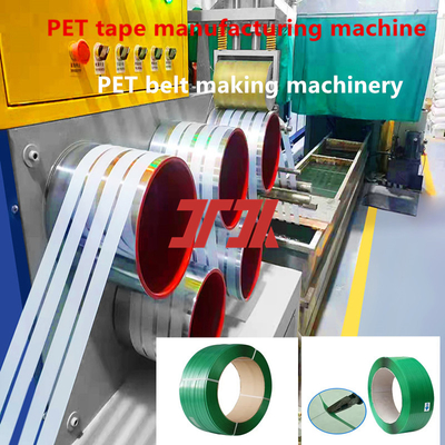 Mesin plastik 9-25mm single screw PET strapping machine PET plastik baja strapping produksi garis peralatan strapping PET dengan sistem kontrol PLC