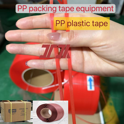 Extruder kecepatan tinggi 5-19mm PP produksi pita kemasan PP peralatan strapping untuk tingkat kegagalan rendah dan operasi sederhana