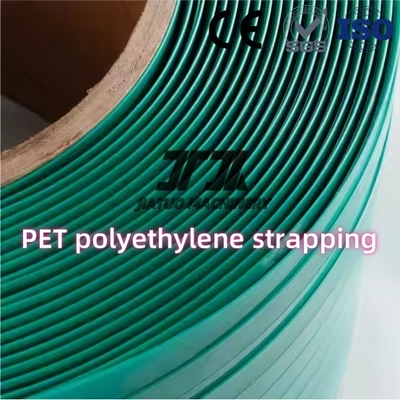 Polyester Strapping Plastic Packing Belt Sabuk Tangan PET Hijau Baja