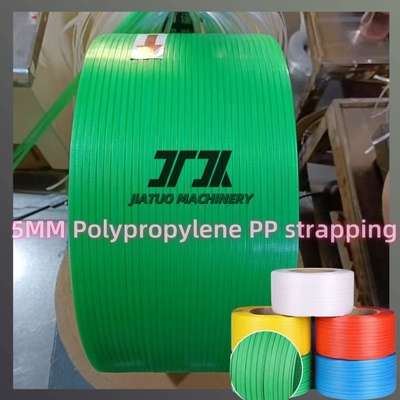 Tali PP PET Bahan Daur Ulang 5mm Untuk Pengepakan Karton Panjang Lebih Panjang