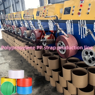 Bahan daur ulang PP Strap Manufacturing Machine 110mm Single Screw Diameter
