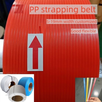 5-19mm PP PET Strap Penggunaan Untuk Manual atau Automatic Packing Dengan Panjang Lebih Panjang Dan Kejujuran Yang Baik