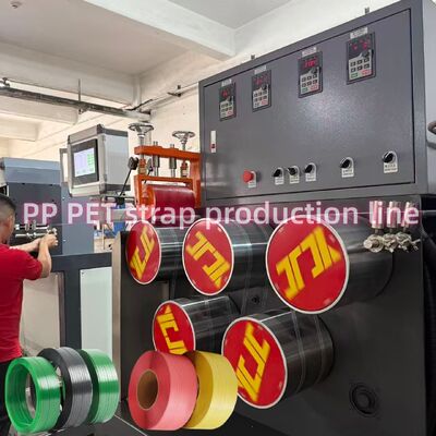 280m/min Running Speed PP Plastic Strap Making Machine Eco-friendly Make 5mm With PLC Control
