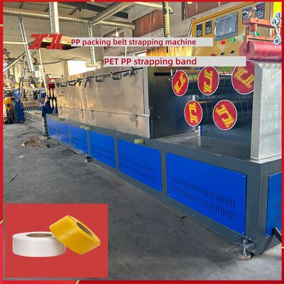 Mesin pembuatan tali PP tahan lama Tegangan disesuaikan dengan ekstruder sekrup tunggal atau ganda