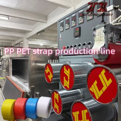 Single Screw Plastic PP Strapping Band Produksi Line PP Strap Membuat Mesin 125kg/H