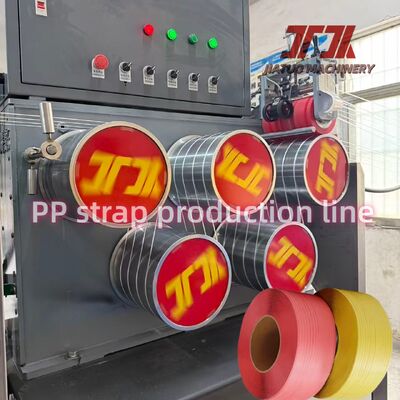 PP Strip Produksi Line Strip Membuat Mesin Dengan Precision Double Embossing Machine