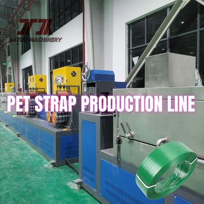 Single Screw PET Plastic Strap Produksi Line Membuat Packing Belt Strap Dengan 150m/min Kecepatan Line
