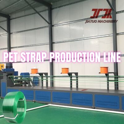 Satu sekrup sepenuhnya otomatis PET Strapping Membuat mesin extruder untuk pabrik manufaktur