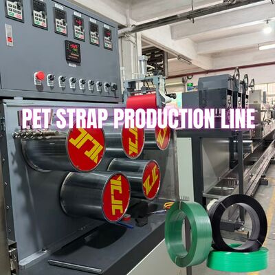 PET Packing Strapping Band Tape Belt Membuat Jalur Produksi Dengan Filter Serat Sintetis