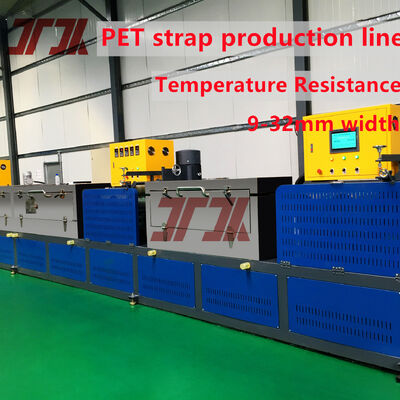 5-19mm Otomatis Polypropylene Strap Membuat Mesin Dengan Kontrol PLC Seluruh Line