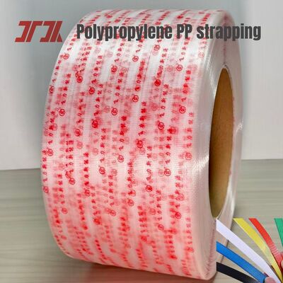 5mm 12mm Warna Cerah PP Strapping Packing Band Penggunaan Untuk Pengemasan Karton