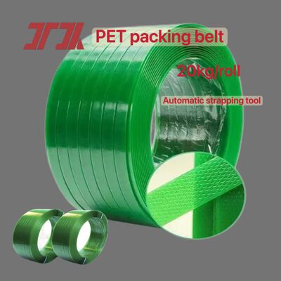 Sabuk kemasan PET berkecepatan tinggi Sabuk baja plastik PET dengan serpihan botol PET 100%