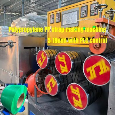 5-19mm PP Plastik Sandwich Strap Membuat Mesin Dengan Otomatis Winding Machine