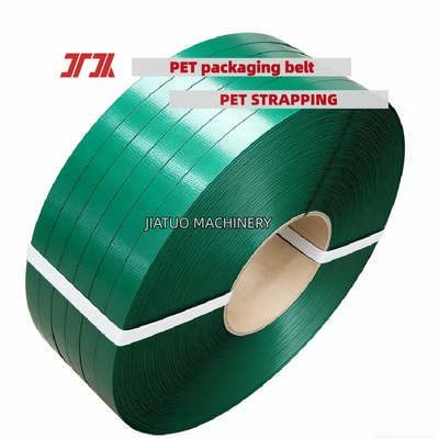 Pita pengemasan PET kecepatan tinggi Pita baja plastik PET 16mm untuk mesin pengikat otomatis
