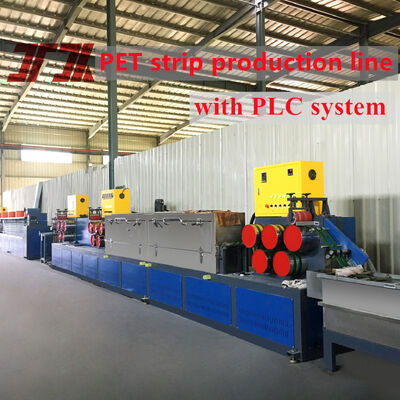 Sistem Filter Silinder Tunggal Mesin Pembuat Tali PET Membuat Penggunaan Strapping Otomatis
