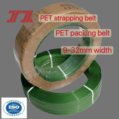 Tali PET hijau Tali pengikat kemasan PET otomatis 16mm Tali PET untuk alat pengikat otomatis