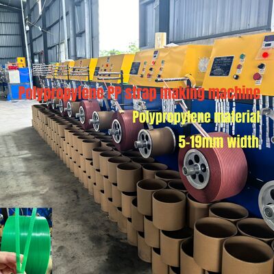 5-19mm PP Strapping Band Line Produksi Untuk Membuat Sandwich Strap Lebar dan Ketebalan Stabil